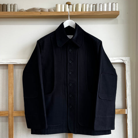 Black Deadstock Bedford Cord Field Jacket